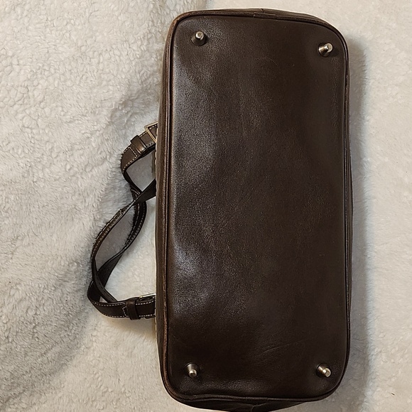 Coach Y2K Hobo  Espresso Brown Suede Leather  Shoulder Carryall  Bag Rare - Picture 11 of 16